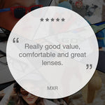 XA6054 Polarised Wrap Sunglasses (Men) - Black Blue